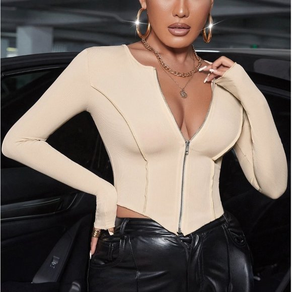 Hold Me Down Top (BEIGE) - Picture 1 of 1